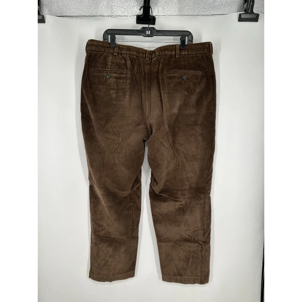 Brooks Brothers‎ 346 Corduroy Pants Straight Leg Fit Brown Mens Size 40x30